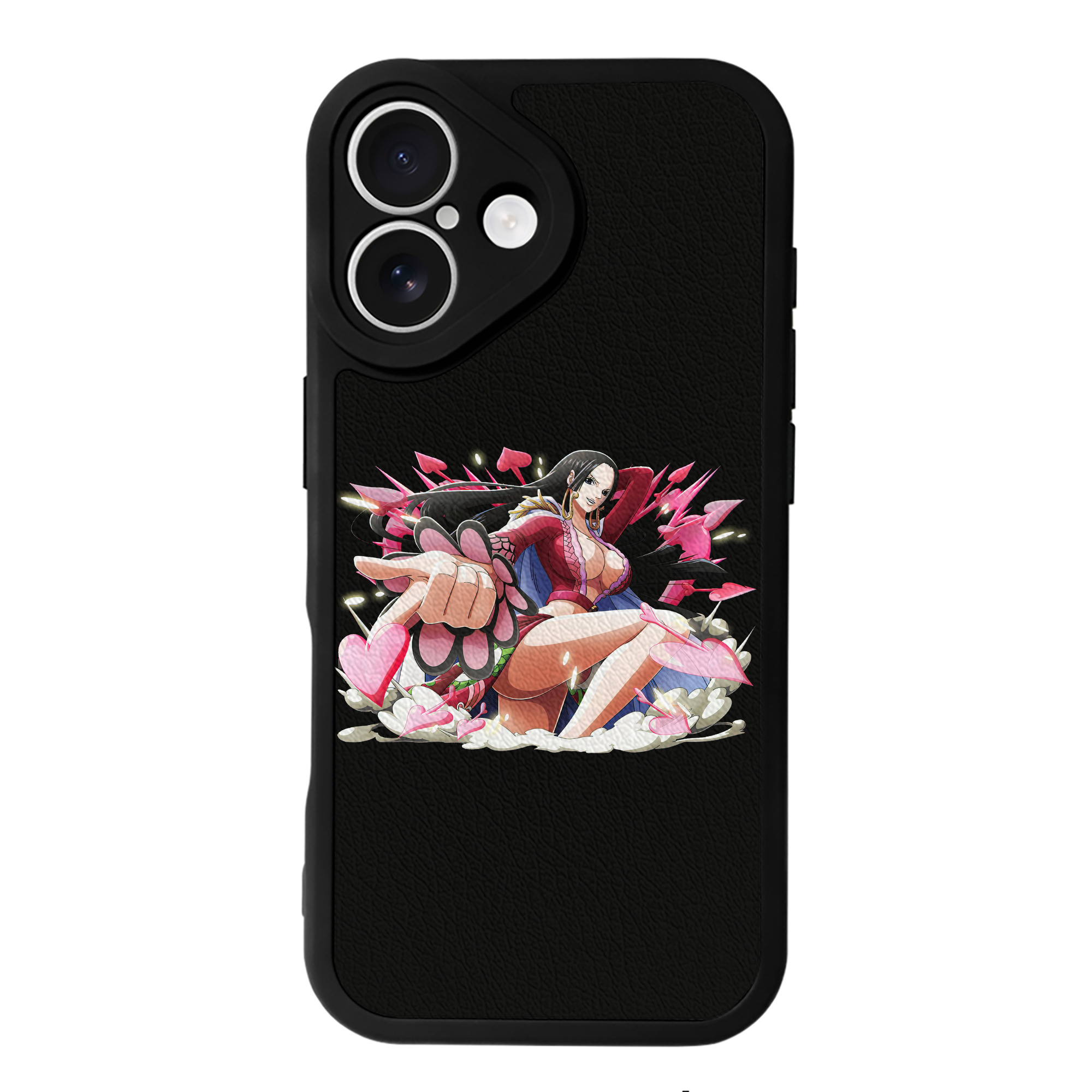 （画像用） ワンピース ボア・ハンコック ONE PIECE Boa·Hancock 【iPhone 16シリーズ対応】シリコンスマホケース（レザー調） 材質：シリコン